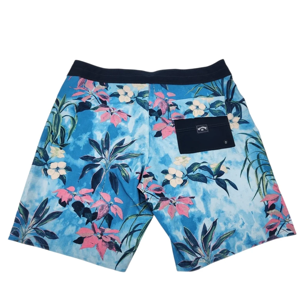 Billabong Recycler Sundays Pro Board Shorts Size 32 Tropical Floral Surf Swim